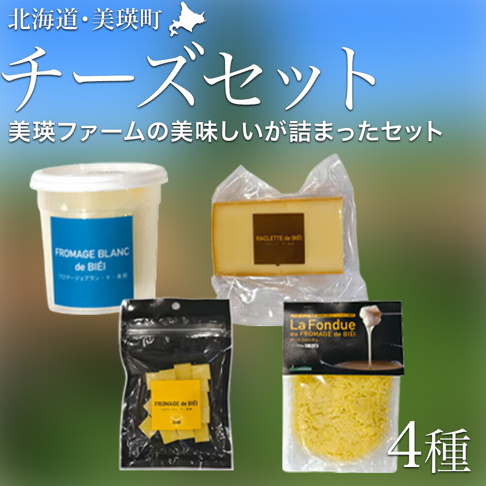 【ふるさと納税】 チーズフォンデュ チーズセット フロマージュブラン ラクレットチーズ 北海道　北海道美瑛 北海道美瑛町 美瑛町 美瑛 チーズ 北海道産 美瑛産 北海道産チーズ 美瑛産チーズ 美瑛町産チーズ 美瑛ファーム 美瑛放牧酪農場[018-44]
