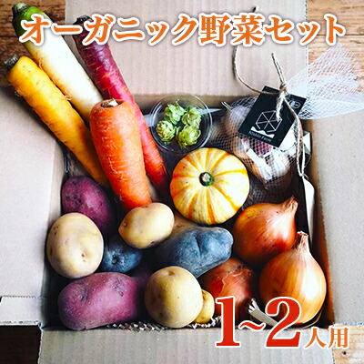 【ふるさと納税】2025年産 秋のオーガニックお野菜セット1～2人用 詰合せ じゃがいも にんにく 人参 南瓜 玉ねぎ 　お届け：2025年9月上旬から10月下旬まで