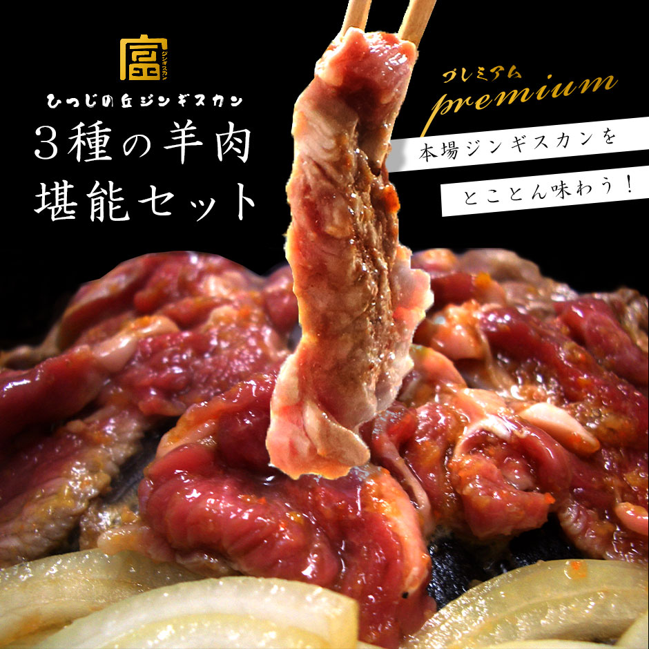【ふるさと納税】ジンギスカン3種堪能セット
