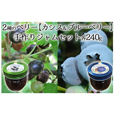 北海道南富良野町 パン ジャム シリアル 2種のベリー 北海道南富良野町 ジャム 蜂蜜 カシス ブルーベリー ふるさと納税 手作りジャムセット各240g 果物 果実 セット ジャム カシス ブルーベリー 手作り フルーツ