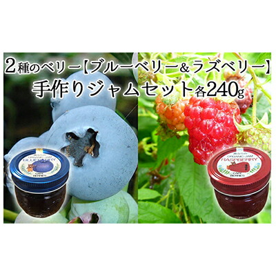 楽天市場 ふるさと納税 2種のベリー ブルーベリー ラズベリー 手作りジャムセット各240g 果物 果実 セット ジャム ブルーベリー ラズベリー 手作り フルーツ 北海道南富良野町