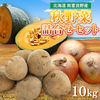 【ふるさと納税】野菜 北海道 秋 野菜セット 10kg じゃがいも 玉ねぎ かぼちゃ 詰め合わせ セット 南富良野産 産地直送 旬 旬の野菜 ジャガイモ たまねぎ 玉ネギ 玉葱 カボチャ 南瓜 2025年発送 　お届け：2025年9月上旬～10月20日まで