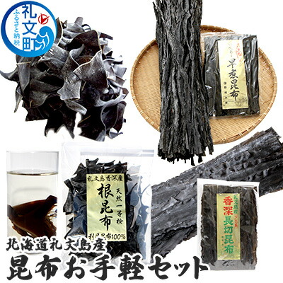【ふるさと納税】北海道礼文島産　昆布お手軽セット こんぶ コンブ
