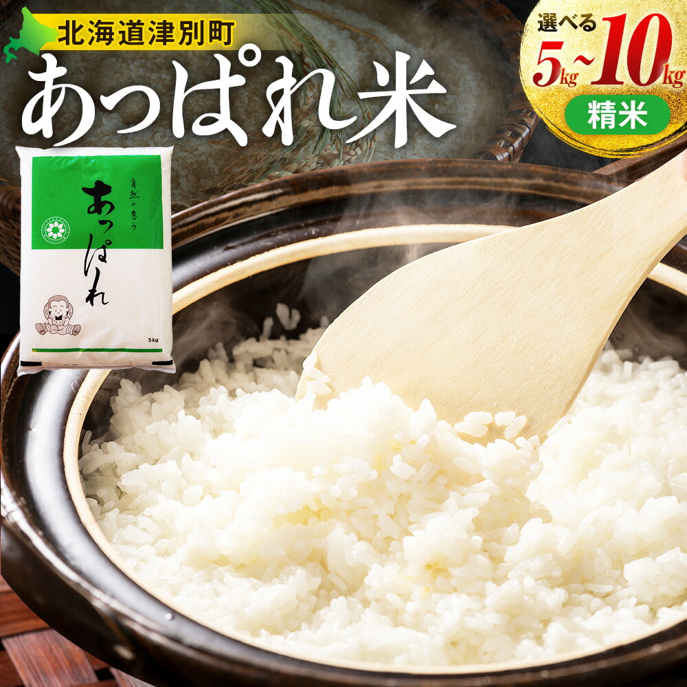 【ふるさと納税】【令和7年産・早期予約受付】北海道産 津別町あっぱれ米（精米）5～10kg | 米 お米 新米 白米 精米 国産米 農家直送 産地直送 北海道 津別町 送料無料