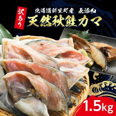 【ふるさと納税】【訳あり】北海道斜里町産　天然秋鮭カマ 1.5kg【無添加】【配送不可地域：離島・沖縄県】【1507539】