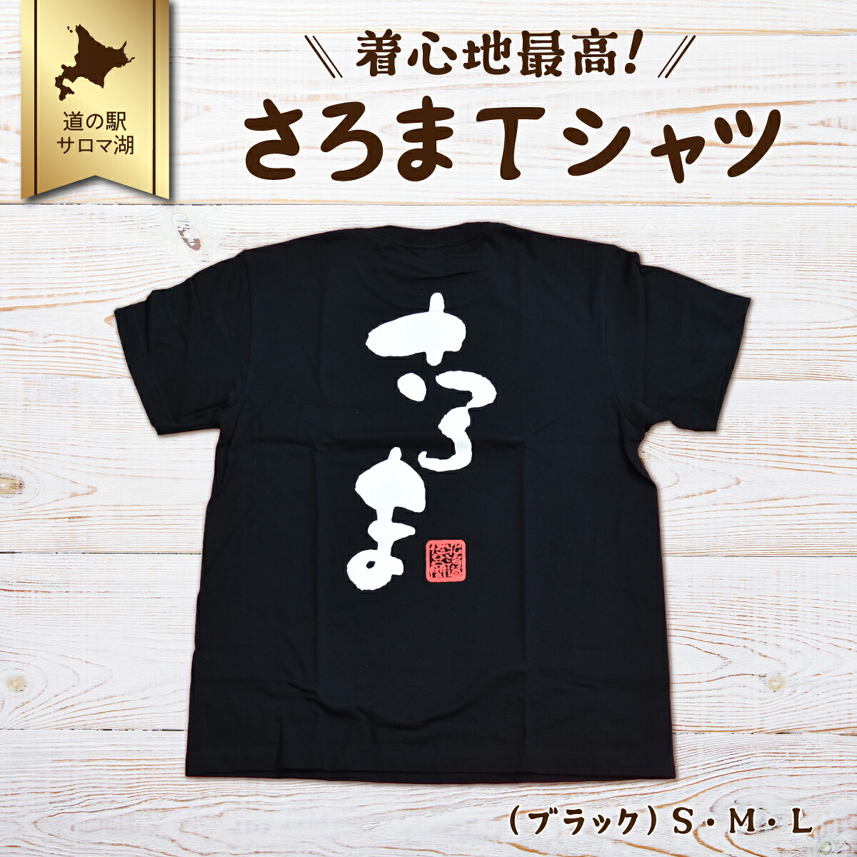 【ふるさと納税】着心地最高！さろまTシャツ（ブラック）S・M・L 【 ふるさと納税 人気 おすすめ ランキング 美容商品 ファッション服 Tシャツ インナー おしゃれ オリジナル 北海道 佐呂間町 送料無料 】 SRMI009 9,000円