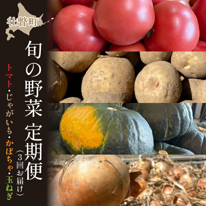 【ふるさと納税】＜2025年7月中旬よりお届け＞【農園直送】「清水農園」旬の野菜の定期便（3回お届け）【 ふるさと納税 人気 おすすめ ランキング トマト とまと じゃがいも ジャガイモ 玉ねぎ たまねぎ かぼちゃ 南瓜 野菜 北海道 壮瞥町 送料無料 】 SBTO007
