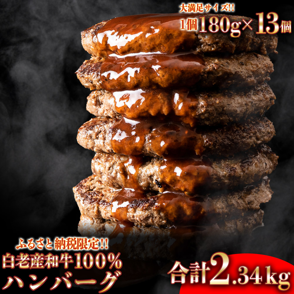 いラインアップ 無添加 白老産和牛100% ハンバーグ 13個セット和牛 牛肉 加工肉 肉料理 惣菜 北海道ふるさと納税 白老 ふるさと納税 北海道  fucoa.cl