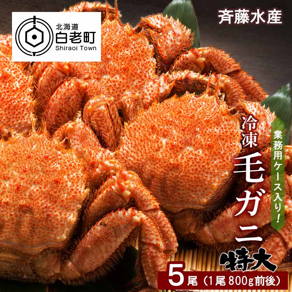 ポイント10倍】 ふるさと納税 毛蟹 ボイル済み 冷凍 3尾セット 約1.71kg 北海道白老町 