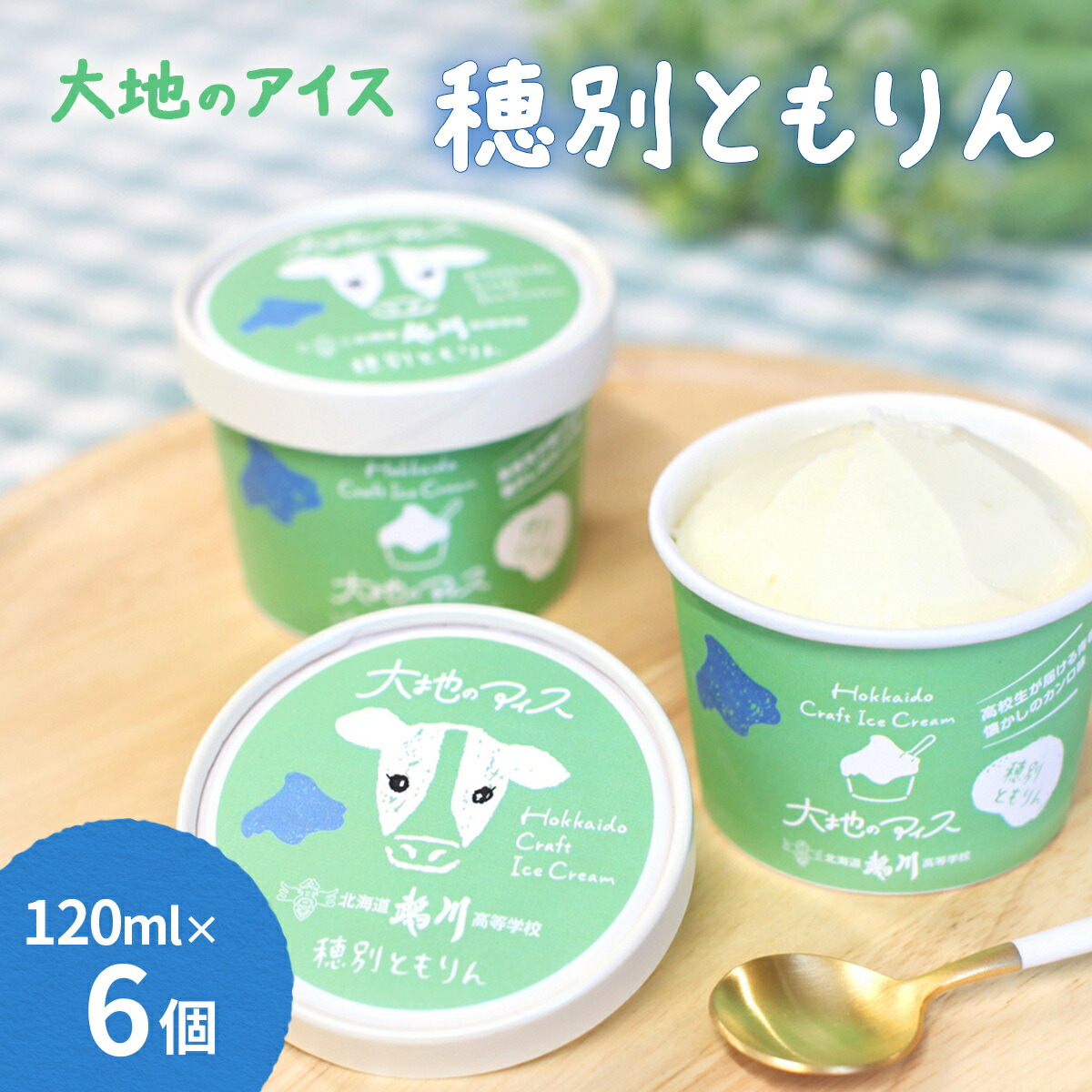 【ふるさと納税】大地のアイス 穂別ともりん[120ml×6個] 【ふるさと納税 人気 おすすめ ランキング アイス アイスクリーム スイーツ デザート カンロ 大地のアイス ほべつ 穂別 あじうり セット 北海道 むかわ町 送料無料】 MKWAK001