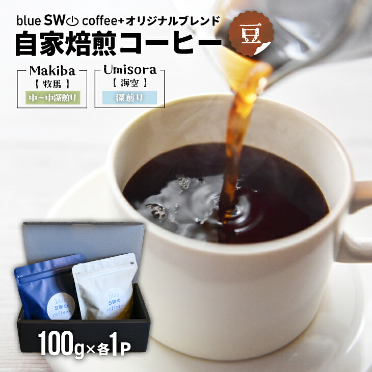 【ふるさと納税】自家焙煎オリジナルブレンド【お試し2種セット[豆]】(100g&times;2P)[49-1273]｜北海道浦河町