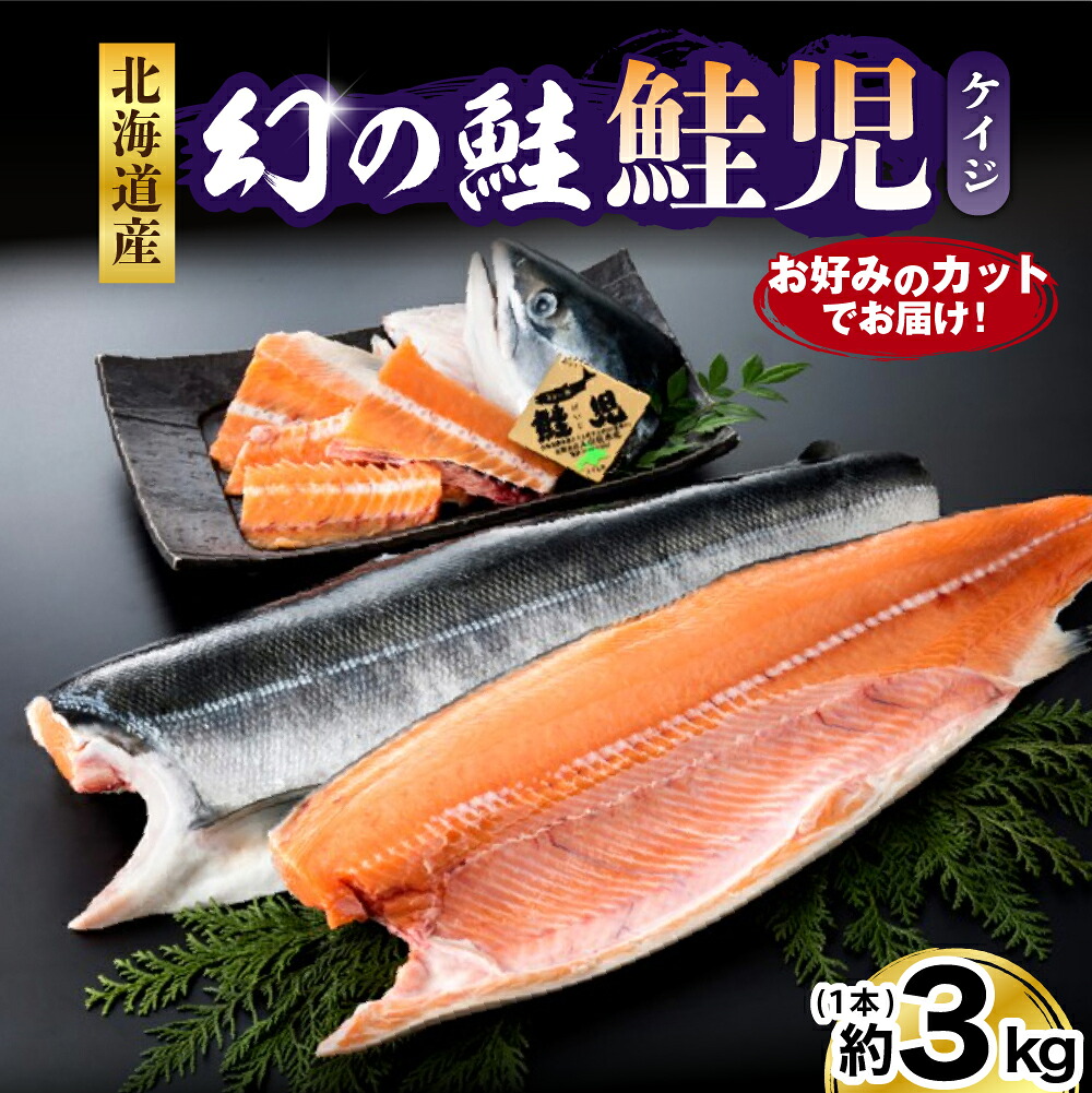 【ふるさと納税】幻の 鮭 鮭児 約3kg お好みのカットでお届け / 鮭 サケ シャケ 切身 ブランド魚 塩鮭 塩漬 塩漬け 山漬け 魚 魚介 魚介類 海鮮 海産物 冷凍 冷凍便 お取り寄せ グルメ 国産 北海道産 北海道 えりも｜北海道えりも町