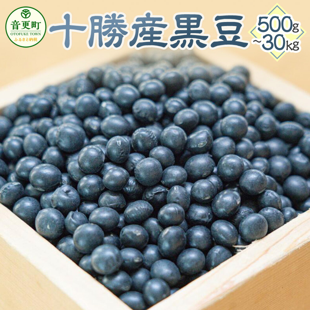 【ふるさと納税】【令和7年産】「JAおとふけ」黒豆 <選べる容量> 500g 1kg 2kg 5kg 10kg 30kg 黒豆 くろまめ 豆 お豆 まめ 生豆 黒大豆 光黒大豆 豆類 お取り寄せ 国産 十勝 常温 北海道 音更町 送料無料|北海道音更町