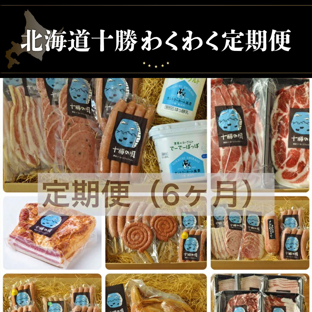 【ふるさと納税】北海道十勝わくわく定期便(6ケ月) 【 ふるさと納税 人気 おすすめ ランキング 定期便 ソーセージ ベーコン ハム ポークソーセージ ベーコンブロック ボンレスハム 北海道 鹿追町 送料無料 】 SKD013