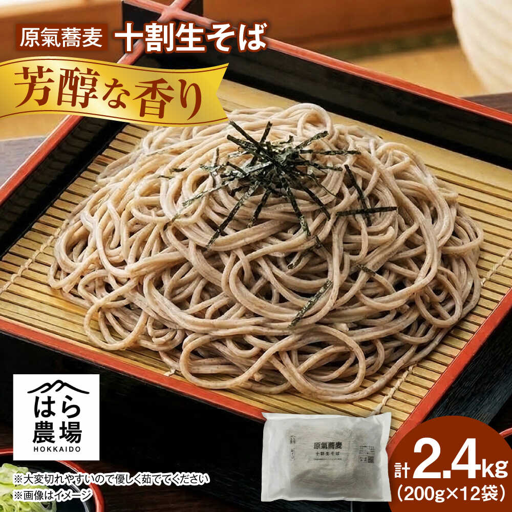 【ふるさと納税】【お中元ギフト】原氣蕎麦 生そば12袋 | はら農場[BNAG009]｜北海道新得町