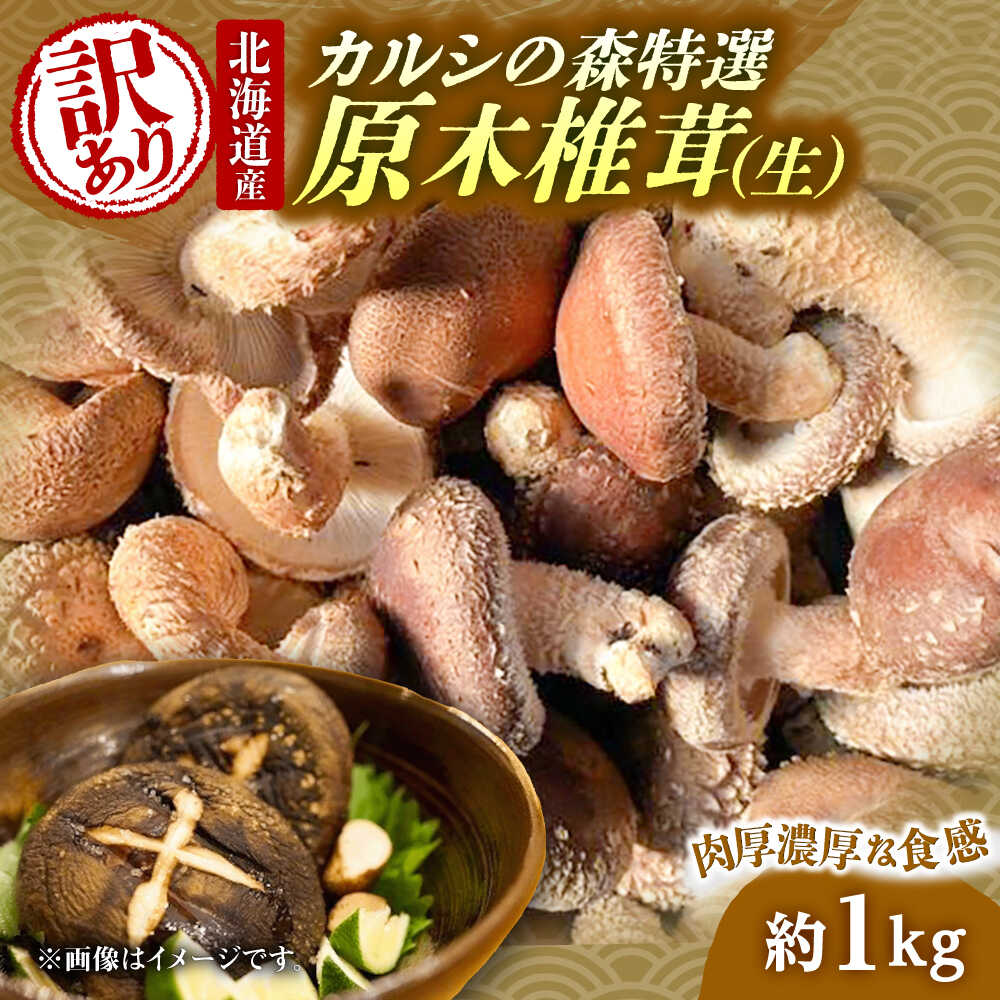【ふるさと納税】【訳あり】原木 生しいたけ 約1kg | 合同会社カルシ[BNAU005]｜北海道新得町
