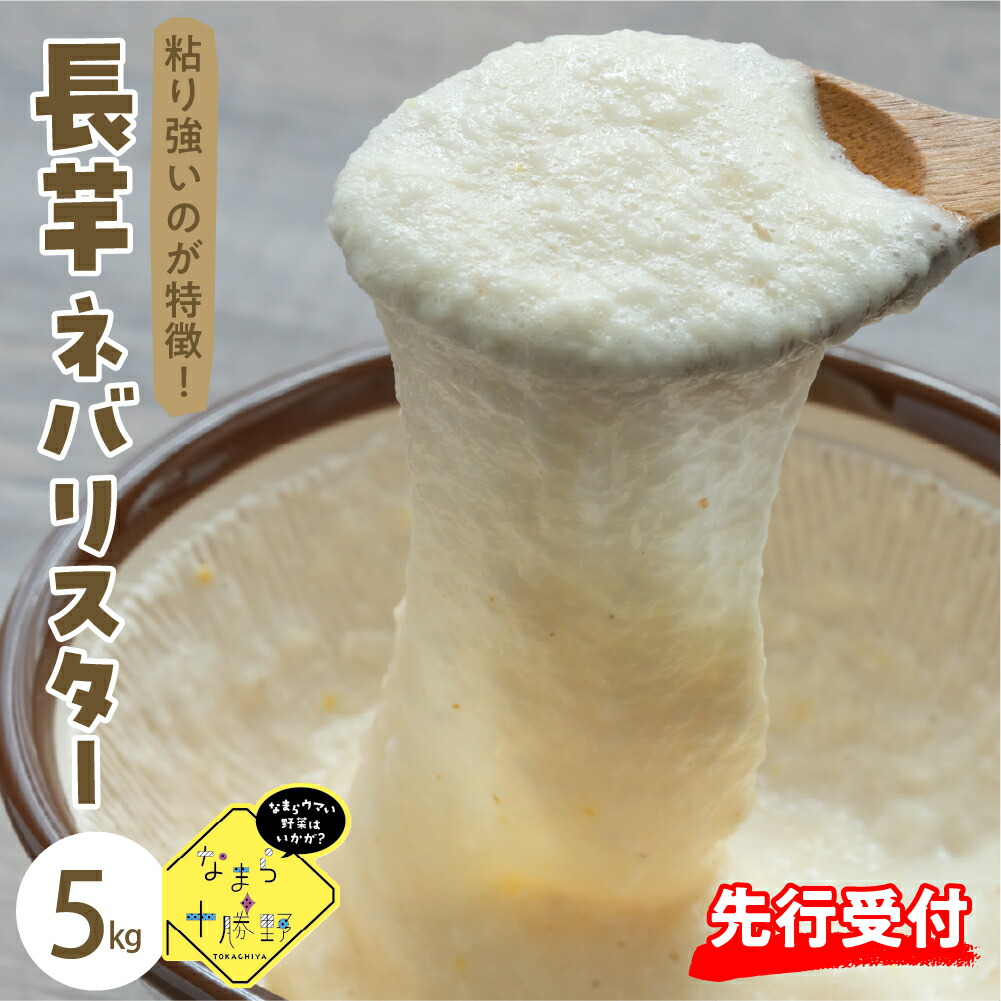 【ふるさと納税】【先行受付】【2025年12月中旬より順次発送】なまら十勝野 の 中捨農場 ながいも ネバリスター 5kg<br><br>長芋 いも 野菜 やさい 根菜 送料無料 北海道 十勝 芽室町