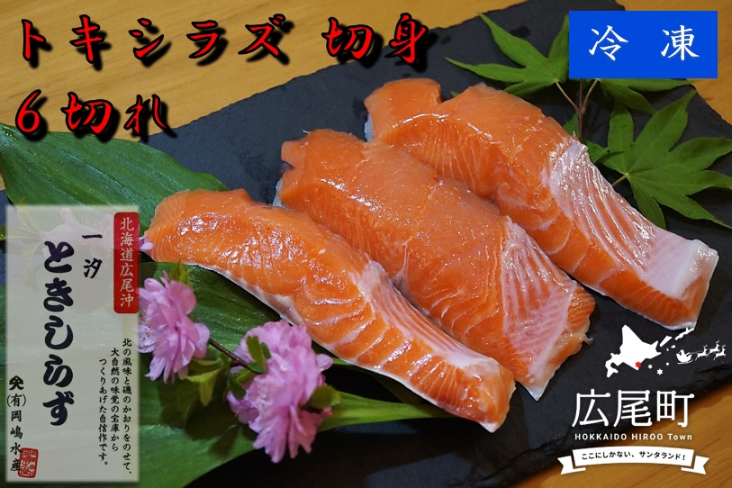 【ふるさと納税】トキシラズの切身６切れ【鮭　時鮭　時知らず　ときしらず　トキシラズ　ふるさと納税　北海道　海産物　魚】(C0032)
