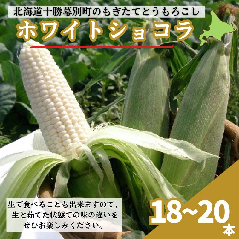 【ふるさと納税】［先行予約/2025年］もぎたてとうもろこし白18～20本 [北海道ホープランド農場]【 とうきび トウモロコシ とうもろこし 野菜 夏野菜 フルーツ 北海道 十勝 幕別 】 　お届け：2025年9月上旬～2025年9月下旬