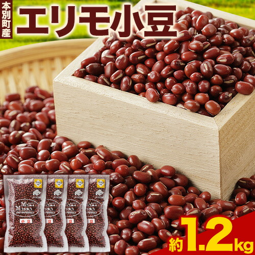 【ふるさと納税】令和６年産 エリモ小豆 1.2kg 北海道十勝 本別町産本別町農業協同組合《30営業日以内に順次出荷(土日祝除く)》北海道  本別町 豆 小豆 あずき 小豆茶 あずき茶 送料無料