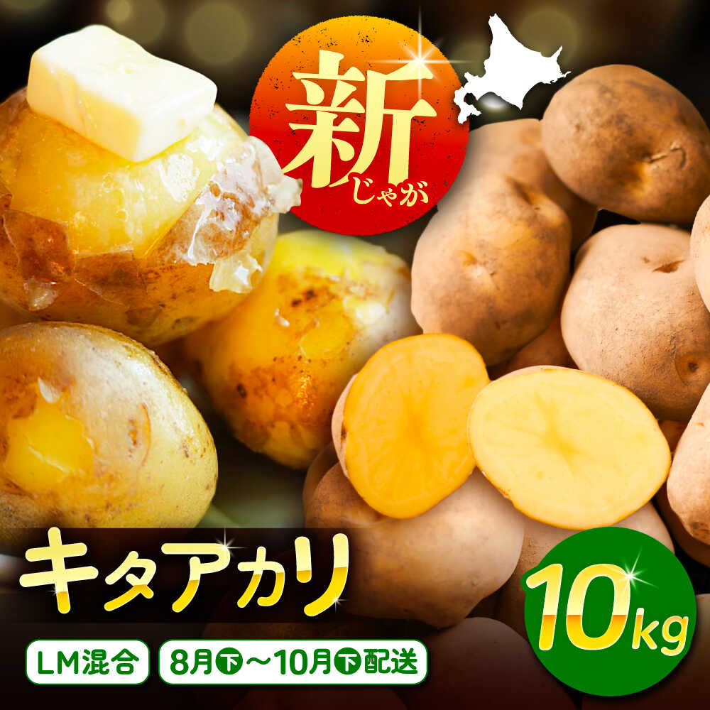 【ふるさと納税】 【先行予約】北海道産 じゃがいも きたあかり 10kg LM混合 足寄町/党崎農場 [BEAA007]
