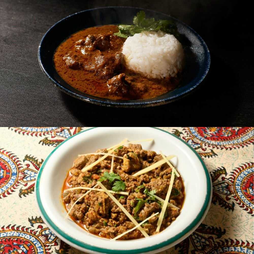 【ふるさと納税】羊のスパイスカレー＆羊ホルモンのスパイス炒め「タカタク」 計4パック（180g×各2パック）《足寄町》【石田めん羊牧場】カレー カレーライス レトルトカレー レトルト タカタク スパイス 北海道産 道産 あしょろ[BEAD014]