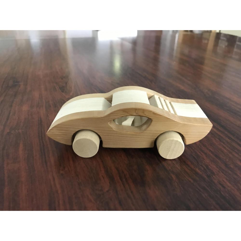 【ふるさと納税】木の手あそび（スポーツカー） | 芸術品・領域の畏まりの品・商品目録