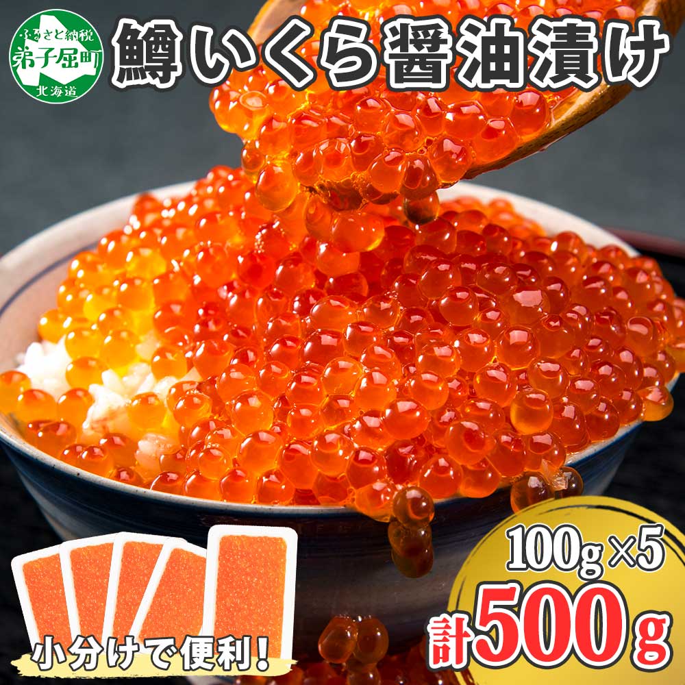 お気に入りの 1381. 鱒いくら醤油漬け 計500g 100g×5パック 鱒いくら いくら イクラ 醤油漬け 鱒 マス 魚卵 小分け 海鮮 送料無料  北海道 弟子屈町 19000円 fucoa.cl