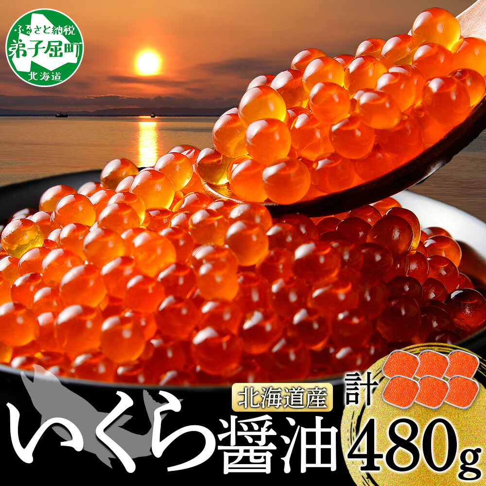 【ふるさと納税】 3363. いくら醤油 80g×6個 北海道産 イクラしょうゆ漬け 小分け いくら イクラ 海鮮 魚介 魚卵 鮭 サケ しゃけ 寿司 海鮮丼 手巻き寿司 お取り寄せ グルメ ギフト 贈答用 お歳暮 お中元 正月 お祝い 送料無料 北海道 弟子屈町