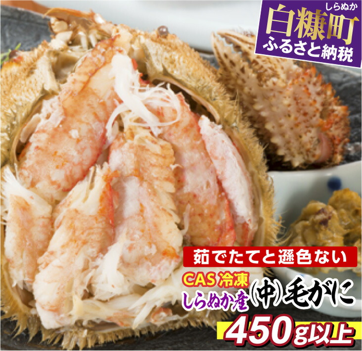 楽天市場】【ふるさと納税】しらぬか産 CAS冷凍大サイズ毛がに【550g