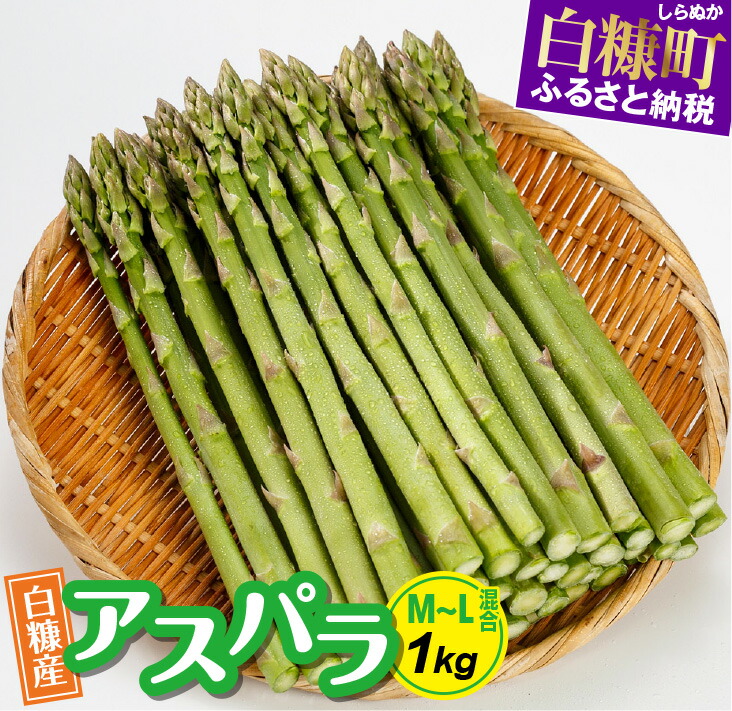 【ふるさと納税】【数量限定】白糠町産アスパラガス【 M～L混合 1kg】 ふるさと納税 北海道
