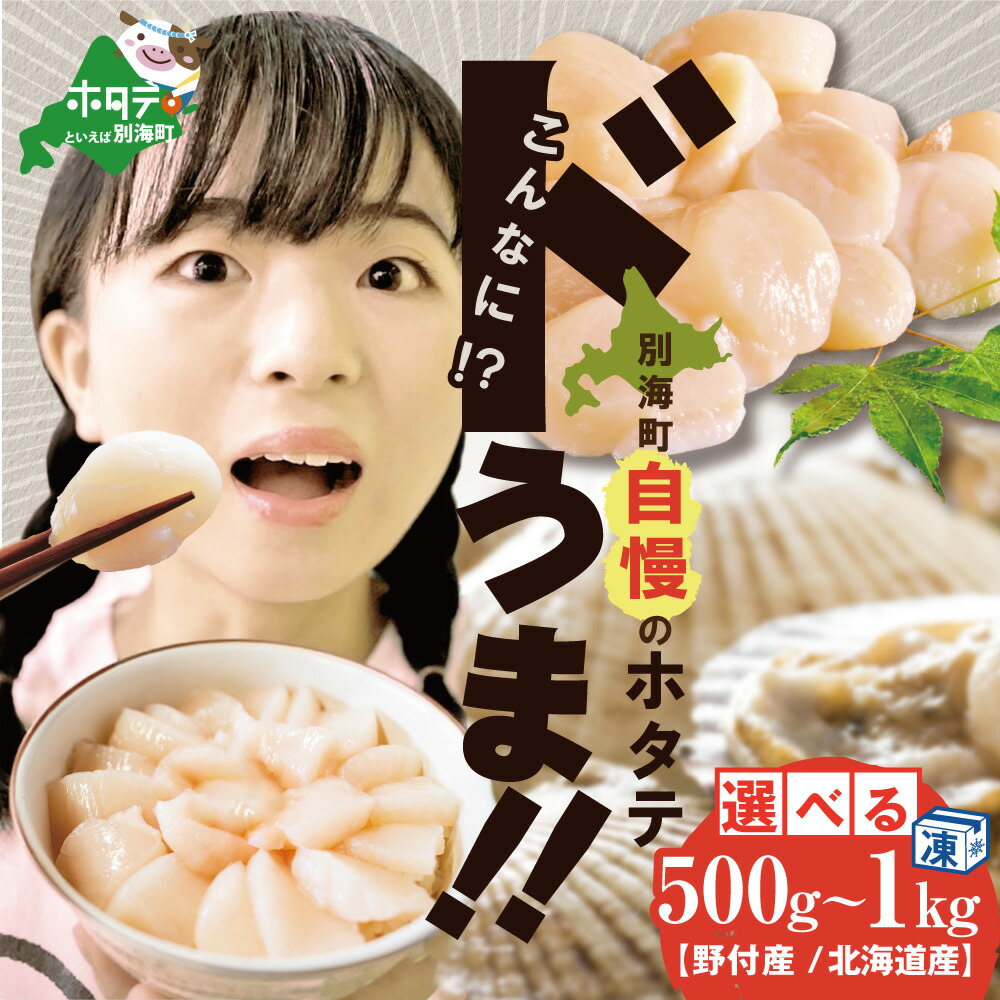 【ふるさと納税】高評価★4.86 大人気 ！ ホタテ 訳あり 冷凍 ホタテ 500g 800g 1kg 小分け ( ふるさと納税 ほたて ふるさと納税 訳あり ふるさと納税 帆立 ふるさと ホタテ わけあり 海鮮 帆立 貝柱 貝 不揃い 春 旬 人気 ランキング 北海道 別海町 )