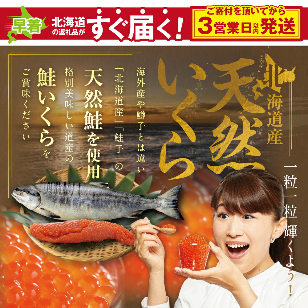 ふるさと納税】年内迅速☆最短3日以内に発送！新物！北海道 産 鮭 いくら 醤油漬け 500g いくら丼8杯分 ふるさと納税 ( 大粒 鮭 小分け 国産  醤油 鮭卵 北海道産 鮭いくら ふるさと納税いくら いくら醤油漬500g いくら醤油漬け500g 町 ふるさとのうぜい 魚 18000 18 )