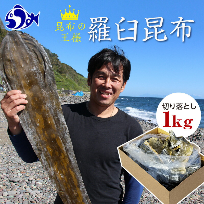 【ふるさと納税】羅臼昆布天神さん家の切り落とし赤葉昆布1kg北海道 知床 羅臼産 生産者 支援 応援
