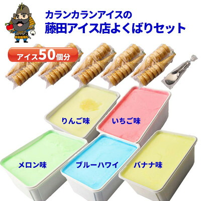 【ふるさと納税】よくばりアイスセット【ケースアイス×5種類・コーン×50個・盛り付け用ヘラ付き】【配送不可地域：離島】【1657753】