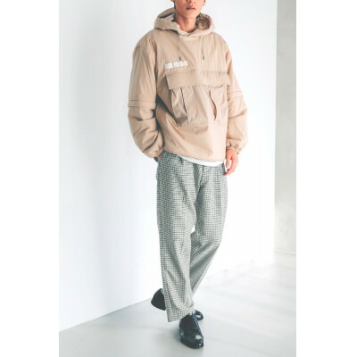 【ふるさと納税】[KAPOK KNOT] カンガルーパーカー UNISEX ベージュ L大いさ1着 パンヤ 落ち込む【1362908】