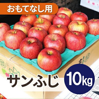 【ふるさと納税】【26年6月出荷予定】平均糖度13度以上! サンふじ 約10kg おもてなし用 CA貯蔵 クール便【配送不可地域：離島・沖縄県】【1612833】