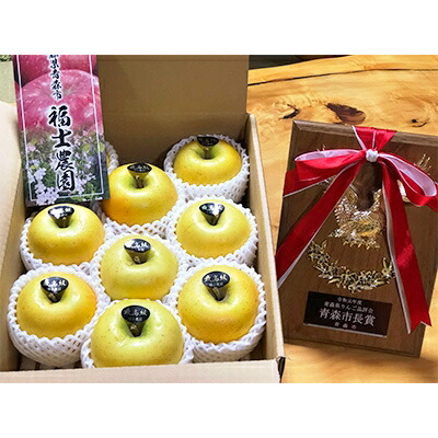 【ふるさと納税】「シナノゴールド」3kg・特選贈答用りんご 青森市長賞受賞_A25【配送不可地域：離島】【1074179】｜青森県青森市