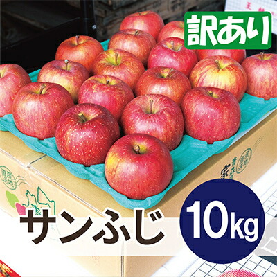 【ふるさと納税】平均糖度13度以上! サンふじ 約10kg 訳あり クール便【配送不可地域：離島・沖縄県】【1611229】