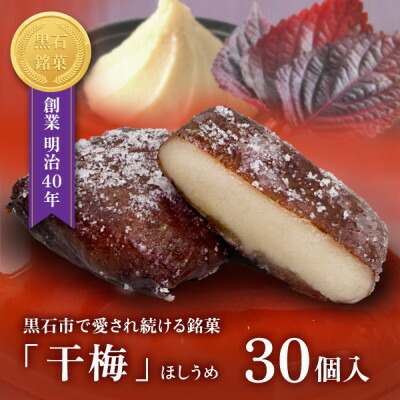 【ふるさと納税】【黒石銘菓】干梅　30個入【配送不可地域：離島】【1699556】