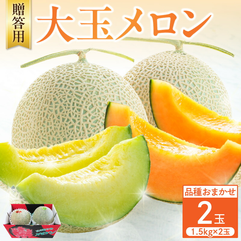 【ふるさと納税】【 2026年 先行予約 】 ≪贈答用≫ 大玉 メロン 2玉 品種おまかせ 【 発送時期が選べる 】8月発送 津軽産メロン 2玉 予約 めろん フルーツ 果物 旬 くだもの 常温 人気 お取り寄せ ご当地 特産 季節 東北 送料無料 スイーツ 夏 青森県 五所川原市|青森県五所川原市