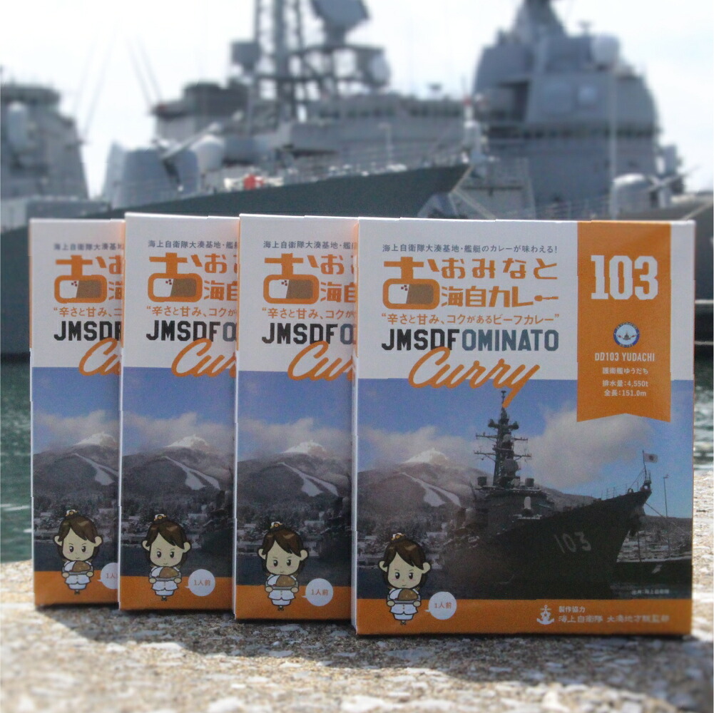 【ふるさと納税】大湊海自カレー「護衛艦ゆうだちカレー」レトルト　200g×4
