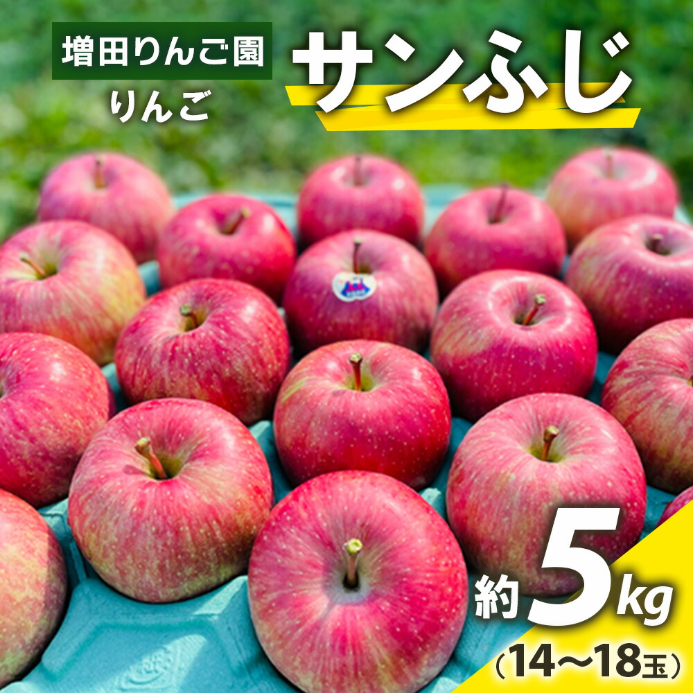 【ふるさと納税】りんご サンふじ 約5kg (14玉から18玉) 青森産 つがる市【2025年11月下旬より順次発送】｜青森県産 津軽 つがる リンゴ 果物 フルーツ 青森 ふじ さんふじ サンフジ 令和7年 2025年 [0612]