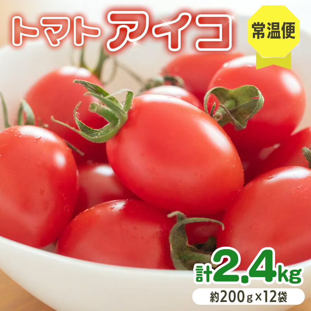 【ふるさと納税】愛菜果えりーと倶楽部のミニトマト アイコ12袋｜2025年産 令和7年 国産 野菜 トマト ミニトマト サラダ 新鮮 フレッシュ リコピン [0672]
