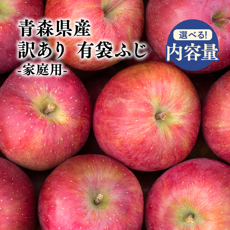 【ふるさと納税】≪内容量が選べる≫2025年4月～6月発送! 訳あり 家庭用 有袋ふじ 約3kg 約5kg 約10kg【青森県 平川市 原田青果】りんご 青森 平川 訳あり 家庭用 4月 5月 6月 青森 青森県産 平川 りんご リンゴ 林檎 くだもの 果物 フルーツ レビューキャンペーン