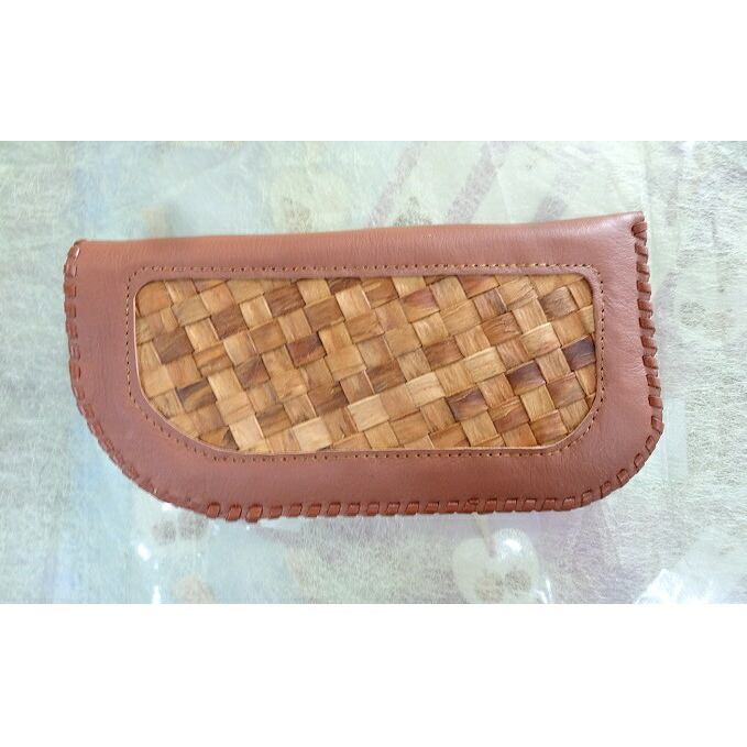 【ふるさと納税】林寿工芸舎 メガネケース(9×17×2.7cmりんご樹皮加工)茶 ファッション小物