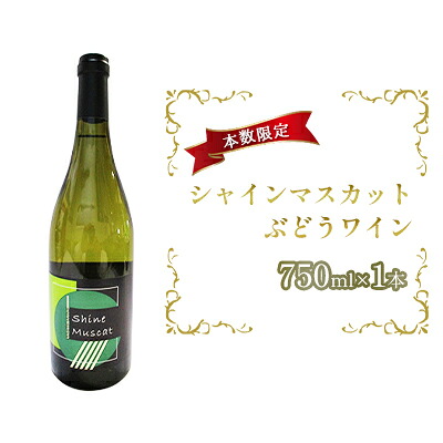 【ふるさと納税】シャインマスカットぶどうワイン 750ml×1本 白ワイン お酒 シャインマスカット種 酒 アルコール |青森県鶴田町