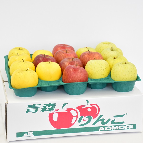 【ふるさと納税】青森りんご【サンふじ＆王林＆シナノゴールド】セット 約5kg（計14～18玉）【2025年産・先行予約】<br>★2025年12月上旬～12月下旬頃まで発送予定★<br> りんご 林檎 フルーツ 果物 果実 青森 青森県 ギフト プレゼント 産地直送 農家直送
