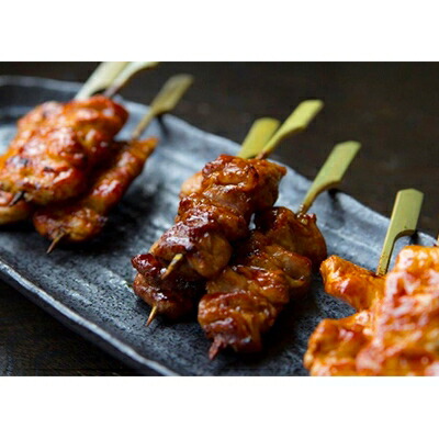 【ふるさと納税】青森シャモロック焼き鳥40本セット　とっても美味しい!プリプリの歯ごたえがクセになります!【配送不可地域：離島・沖縄県】【1043207】