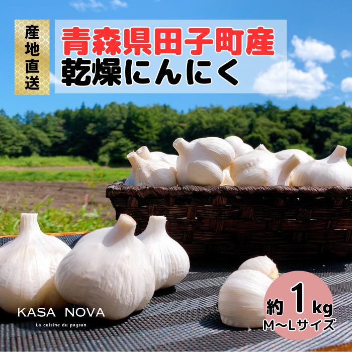 【ふるさと納税】【農家直送】青森県田子町産にんにく M＆L size『約1kg』　 薬味 にんにく 野菜 　お届け：10月20日～3月31日